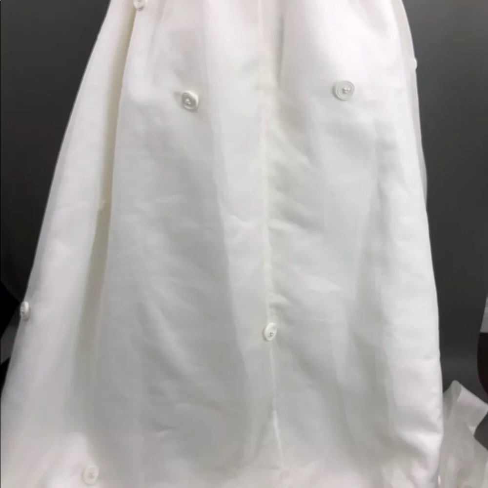 SOLD 90s Deadstock Satin Gala Debut Gown size 2 - Picture 5 of 8